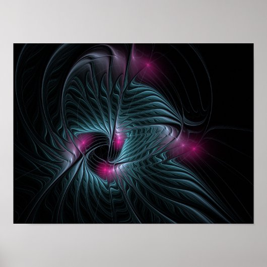 Abstraktes Fantasy-Fraktal Poster (Vorne)