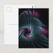 Abstraktes Fantasy-Fraktal Postkarte (Vorne/Hinten)