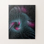 Abstraktes Fantasy-Fraktal Puzzle (Vertikal)