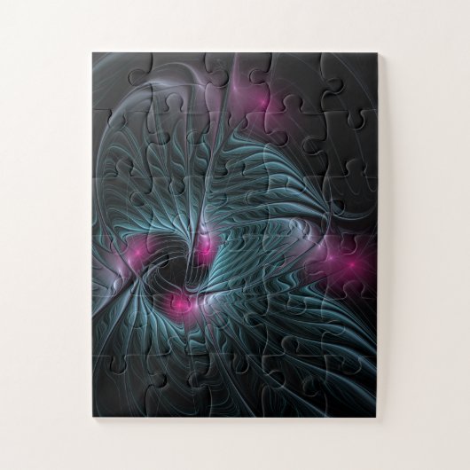 Abstraktes Fantasy-Fraktal Puzzle (Vertikal)