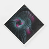 Abstraktes Fantasy-Fraktal Serviette (Ecke)