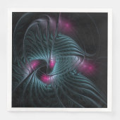 Abstraktes Fantasy-Fraktal Serviette (Vorderseite)