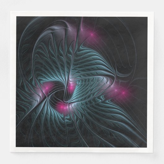 Abstraktes Fantasy-Fraktal Serviette (Vorderseite)