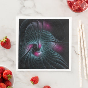 Abstraktes Fantasy-Fraktal Serviette
