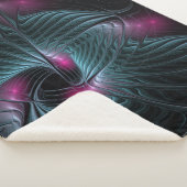 Abstraktes Fantasy-Fraktal Sherpadecke (3/4)