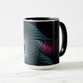 Abstraktes Fantasy-Fraktal Tasse (VorderseiteRechts)