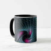 Abstraktes Fantasy-Fraktal Tasse (Vorderseite Links)