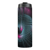 Abstraktes Fantasy-Fraktal Thermosbecher (Vorderseite)