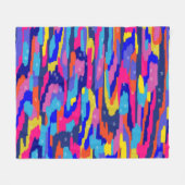 Abstraktes Farbbuch Fleecedecke (Vorderseite (Horizontal))