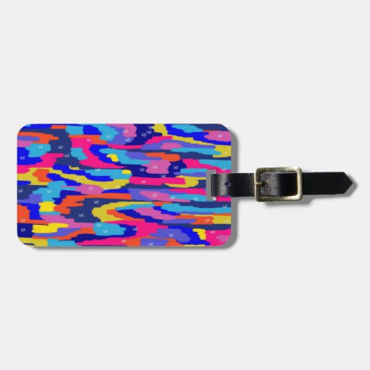 Abstraktes Farbbuch Gepäckanhänger (Vorderseite horizontal)