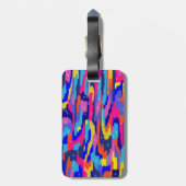 Abstraktes Farbbuch Gepäckanhänger (Rückseite vertikal)