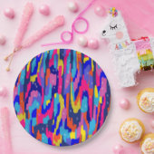 Abstraktes Farbbuch Pappteller (Party)