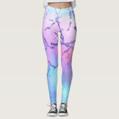 Abstraktes Farbdruckmuster für gemischte Farben Leggings (Vorderseite)