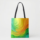 Abstraktes Farbenergie-Flow-Design Tasche (Vorderseite)