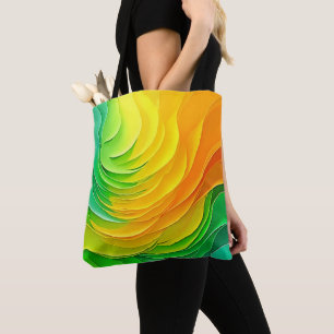 Abstraktes Farbenergie-Flow-Design Tasche