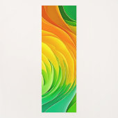 Abstraktes Farbenergie-Fluss-Design Yogamatte (Vorderseite)
