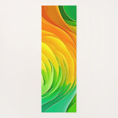 Abstraktes Farbenergie-Fluss-Design Yogamatte (Rückseite)