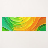 Abstraktes Farbenergie-Fluss-Design Yogamatte (Vorderseite (Horizontal))