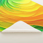 Abstraktes Farbenergie-Flussdesign Sherpadecke (3/4)