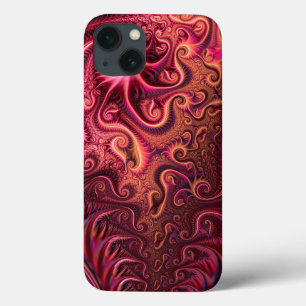 Abstraktes, farbenfroh Burgund-Carmine-Spiralmuste Case-Mate iPhone Hülle