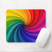 Abstraktes farbenfrohes Diaphragma Mousepad (Mit Mouse)