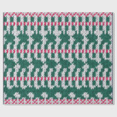 Abstraktes farbenfrohes florales Strickmuster  Geschenkpapier (Flach)