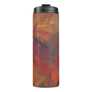 Abstraktes farbenfrohes Gemälde #2 Thermosbecher
