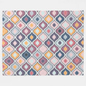 Abstraktes farbenfrohes geometrisches nahtloses Mu Fleecedecke (Vorderseite (Horizontal))