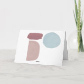 Abstraktes farbenfrohes gestrichenes Foto Karte (Rückseite)