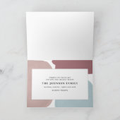 Abstraktes farbenfrohes gestrichenes Foto Karte (Innenseite)