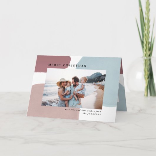 Abstraktes farbenfrohes gestrichenes Foto Karte (Vorderseite)