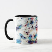 Abstraktes, farbenfrohes Muster, hell, elegant Tasse (Links)