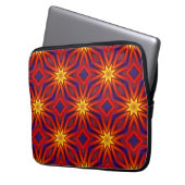 Abstraktes farbenfrohes Muster Laptopschutzhülle (Vorderseite Links)