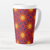 Abstraktes farbenfrohes Muster Milchtasse (Rechte Ecke)