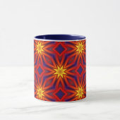 Abstraktes farbenfrohes Muster Tasse (Zentrum)