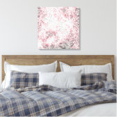 Abstraktes farbenfrohes Programmier-Blumenmuster  Leinwanddruck (Insitu (Schlafzimmer))