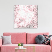 Abstraktes farbenfrohes Programmier-Blumenmuster  Leinwanddruck (Insitu (Wohnzimmer))