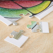 Abstraktes farbenfrohes Puzzle (Seite)