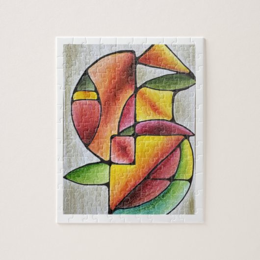 Abstraktes farbenfrohes Puzzle (Vertikal)