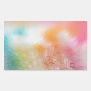 Abstraktes farbenfrohes Template trendy rosa rot g Rechteckiger Aufkleber