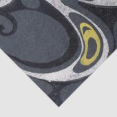 Abstraktes, farbenfrohes wirbeln seidenpapier (Detail)