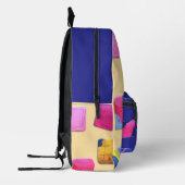 Abstraktes Farbenmuster Bedruckter Rucksack (Links)