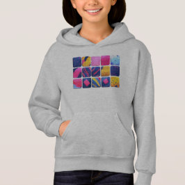 Abstraktes Farbenmuster Hoodie