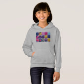 Abstraktes Farbenmuster Hoodie (Vorne ganz)