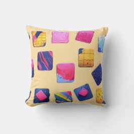 Abstraktes Farbenmuster Kissen