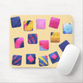 Abstraktes Farbenmuster Mousepad (Mit Mouse)