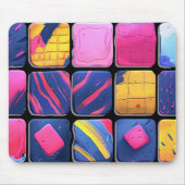 Abstraktes Farbenmuster Mousepad (Vorne)