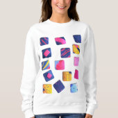 Abstraktes Farbenmuster Sweatshirt (Vorderseite)