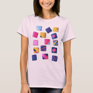 Abstraktes Farbenmuster T-Shirt