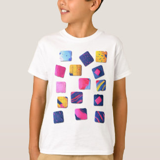 Abstraktes Farbenmuster T-Shirt